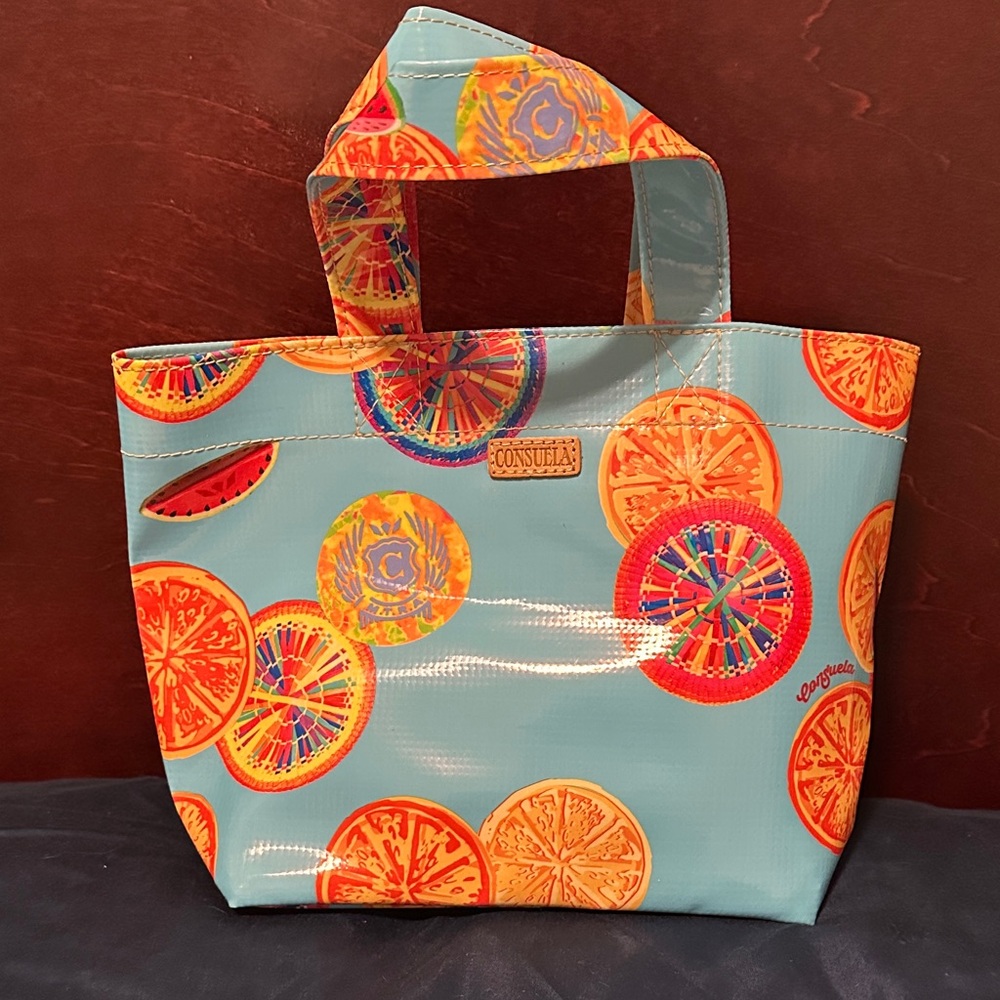 Consuela Grab N Go Small Tote Bag Oranges Watermelon